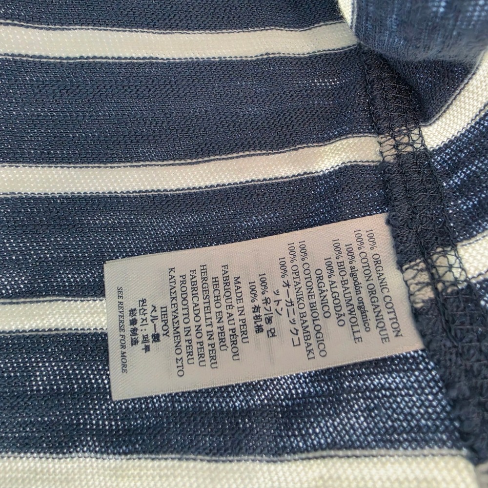 Faherty Sunwashed Stripe Organic Cotton Long Sleeve Shirt Men's Medium NWOT - Picture 7 of 7